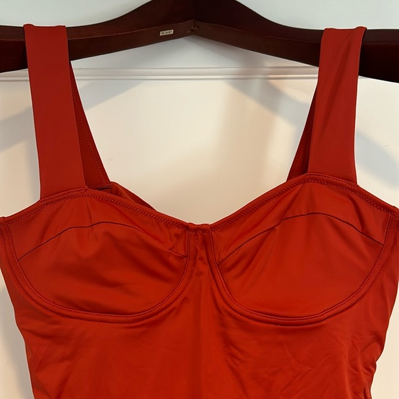 NWT Knix Balcony Cup one piece swimsuit in Lava (orange/red) - Picture 14 of 15